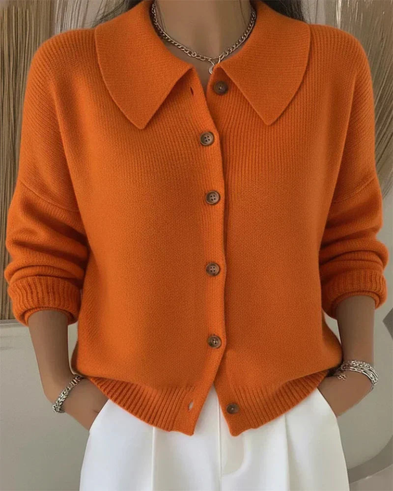 Rosa | Button Collar Cardigan