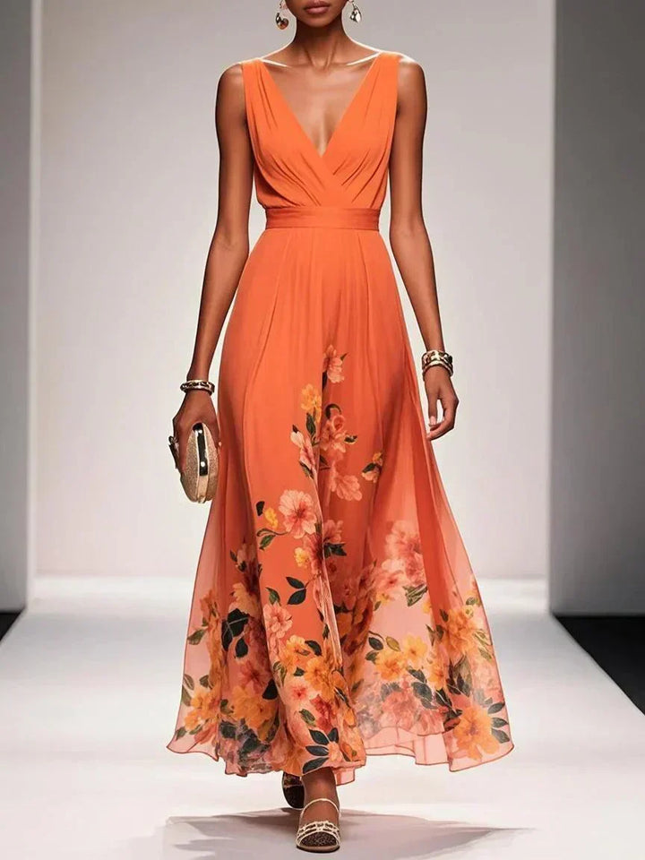 Fiona | Women Floral Print Wedding Guest Dress